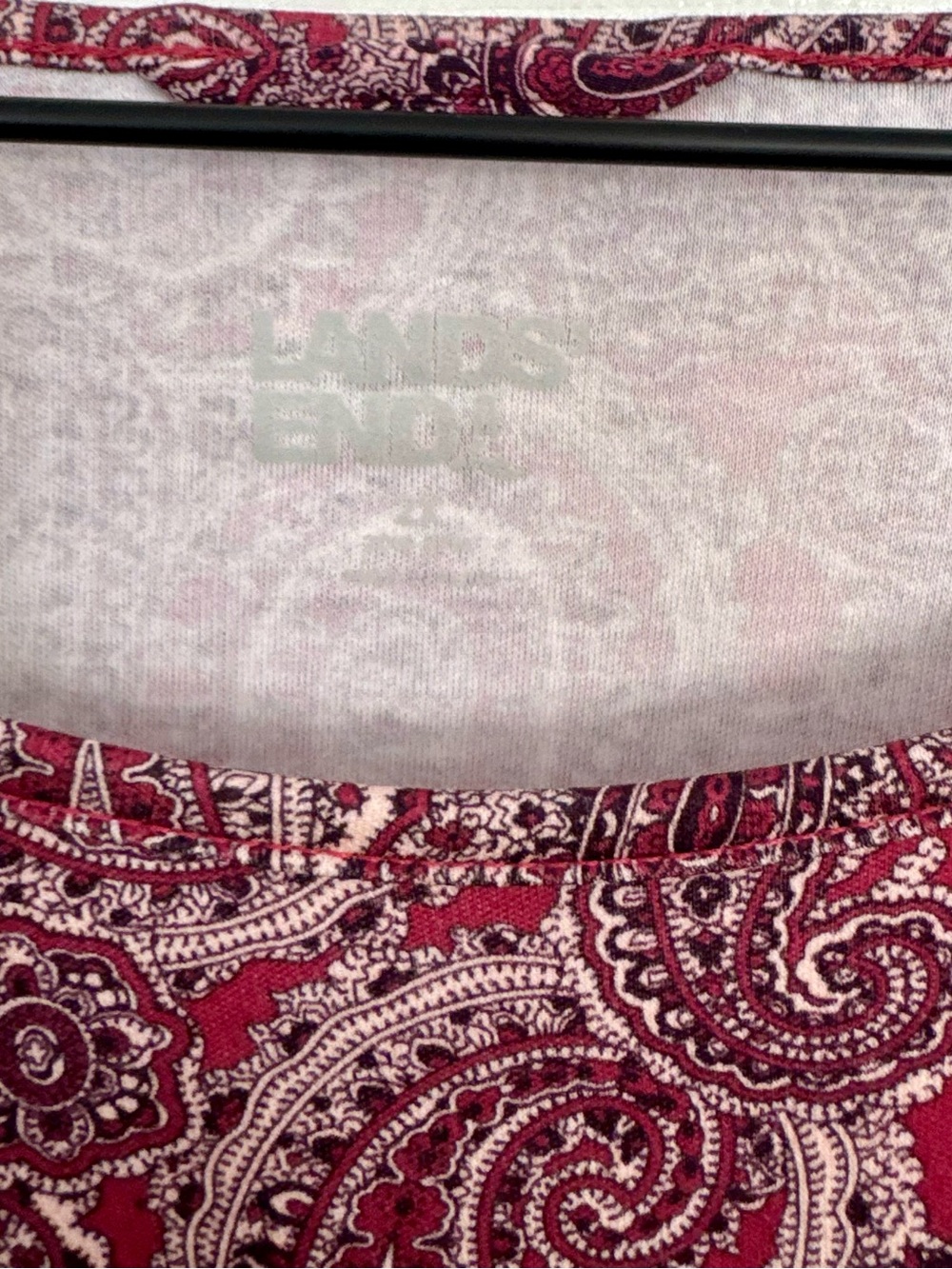 Lands’ End Women’s Cotton Knit Dress Bundle Plus Size 2X Paisley Floral Casual - Picture 4 of 10